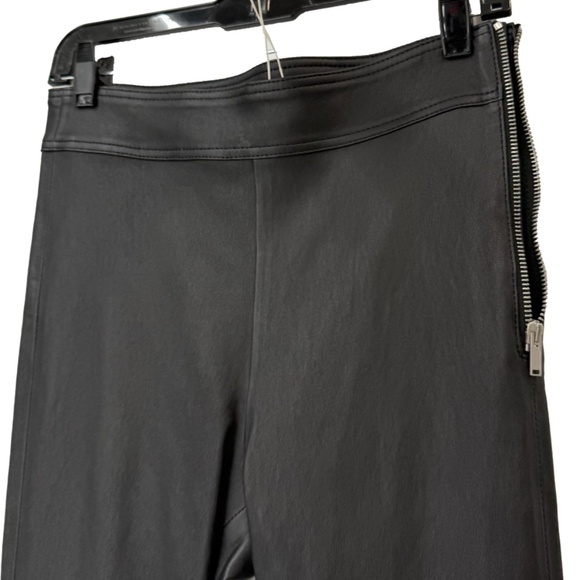 NWT $995 Helmut Lang Black Onyx Leather Skinny Legging Stretch Zip Pants sz 4 - Picture 9 of 16